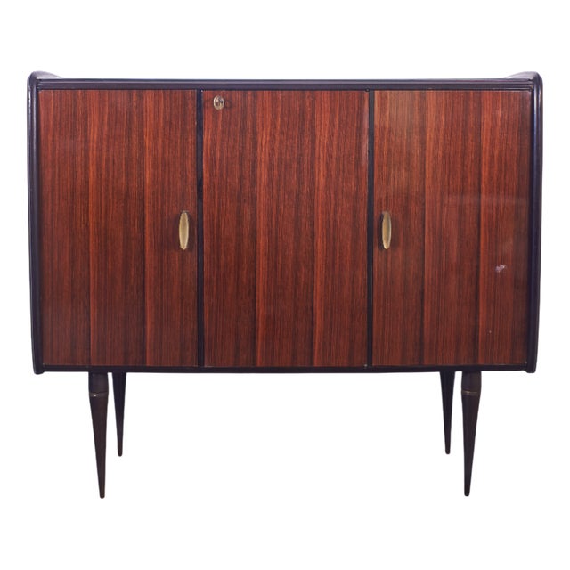 1950s Brass Sideboard Produced by Dassi Italy from Dassi Mobili Moderni For Sale