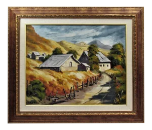 Clifford Holmes, Landscape with Farm, California, Circa 1950