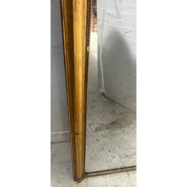 Rococo Style Gilded Mirror in Wood and Gilded Stucco, 1800s For Sale - Image 10 of 13