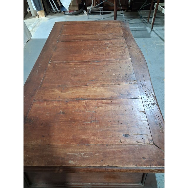 Wood 18th Century French Provincial Walnut Bombé Commode, Louis XV Style For Sale - Image 7 of 9