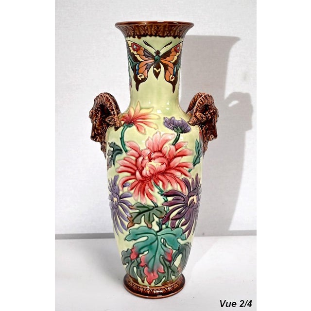 Vintage Colorful Ceramic Vase, 1930s For Sale - Image 9 of 18