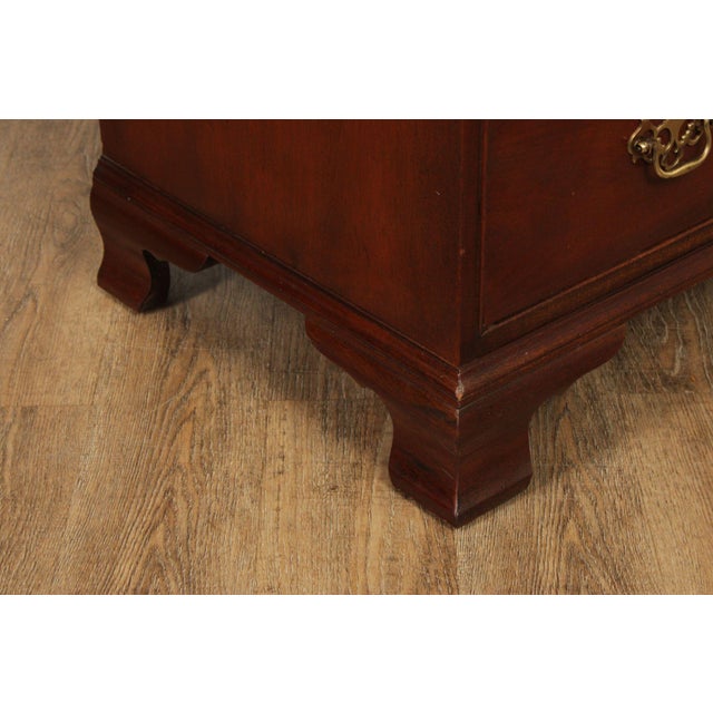 Baker Chippendale Style Mahogany Chest On Chest Highboy For Sale - Image 9 of 18