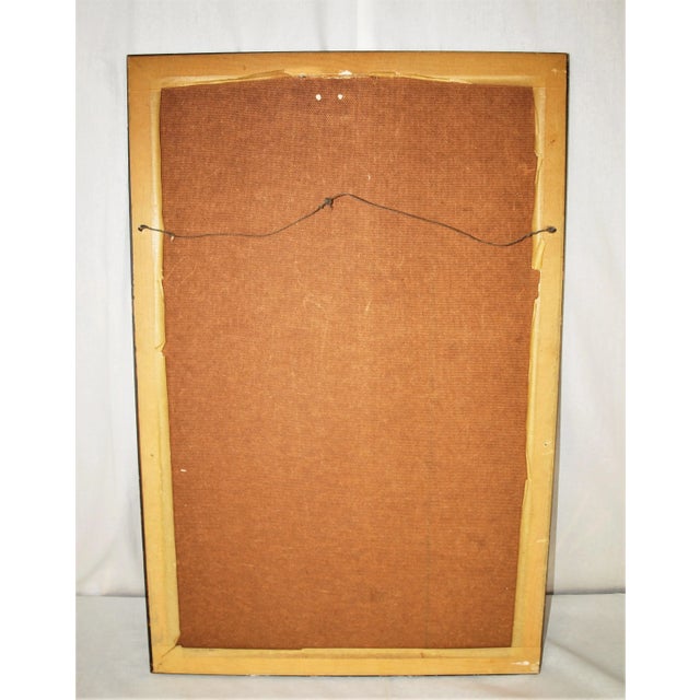 Brown Antique Framed Spanish Beaded Embroidery With Petite Point For Sale - Image 8 of 9