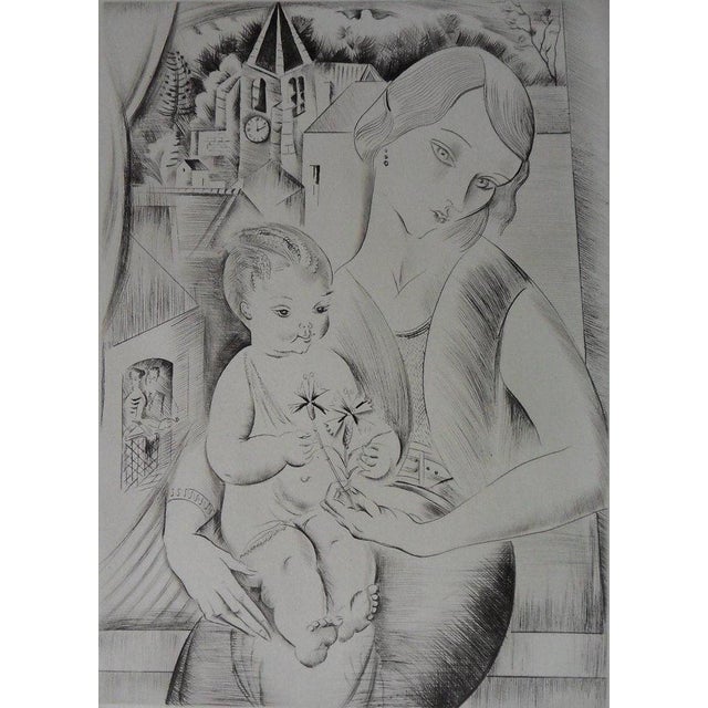 Mily Possoz, Mère et son enfant, Etching For Sale - Image 8 of 8