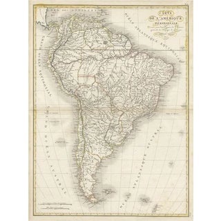 Antique Map of South America, 1821 For Sale