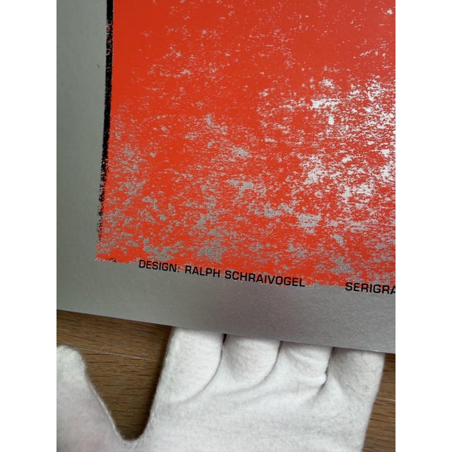 Ralph Schraivogel, with a Turbulent Past, Serigraphy Uldry Ag, 2000s, Paper, in Very Good conditions. Designed from 2000