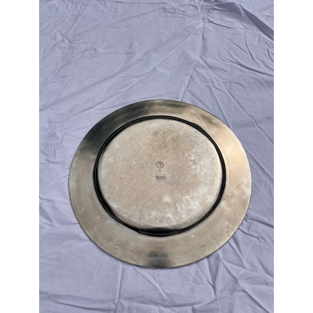 2000 - 2009 Pewter Chargers - Arte Italica "Peltro" - Set of 16 For Sale - Image 5 of 8