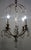Antique French Brass and Glass Drop Chandelier from Unbekannt, 1940s For Sale - Image 10 of 12