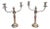 Antique Victorian Silver Plated Candelabras, 1860, Set of 2 For Sale