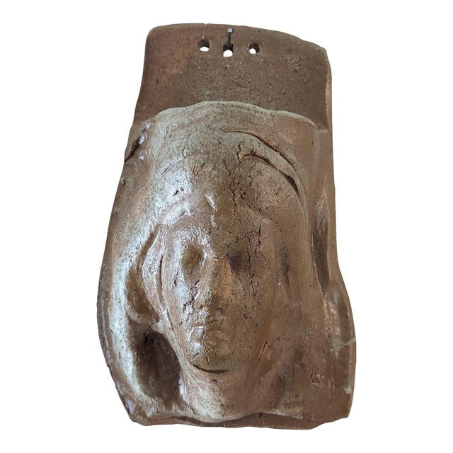 Vintage Ishmael Soto Pottery Plaque Wall Pocket For Sale