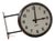 Double-Sided Bakelite Slave Clock with Wall Bracket from Gents of Leicester, England, 1940s For Sale