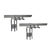 Vintage Studio Wall Lighting in Chrome Metal, 1978, Set of 2 For Sale
