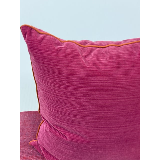 Susan Lund Chastain Magenta/Berry Throw Pillows, Pair For Sale - Image 12 of 12