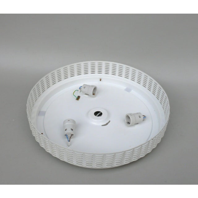 Vintage German Ceiling Light in Frosted Glass, 1960s For Sale - Image 15 of 18
