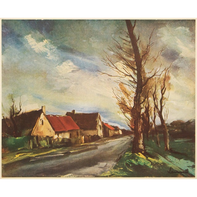 Paper 1947 After Maurice Vlaminck "The Eagle's Road", First Edition Period Parisian Lithograph For Sale - Image 7 of 8