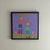Original Acrylic Folk Art Painting Done My Renowned Key West Artist 'Sheltering Love' For Sale In Miami - Image 6 of 7