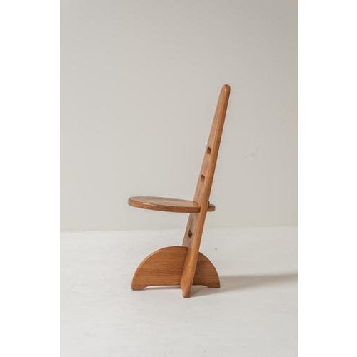 Chairs with Adjustable Seating Height in the style of Gijs Boelaars, 1973, Set of 6 For Sale - Image 3 of 12