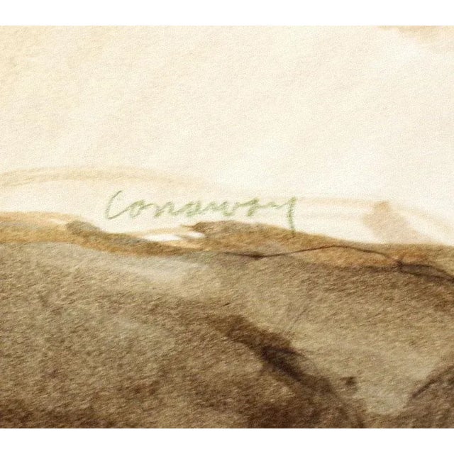 Impressionist 1980s "Apache Trail Landscape" Impressionist Style Landscape Mixed-Media Painting by James Conaway For Sale - Image 3 of 3