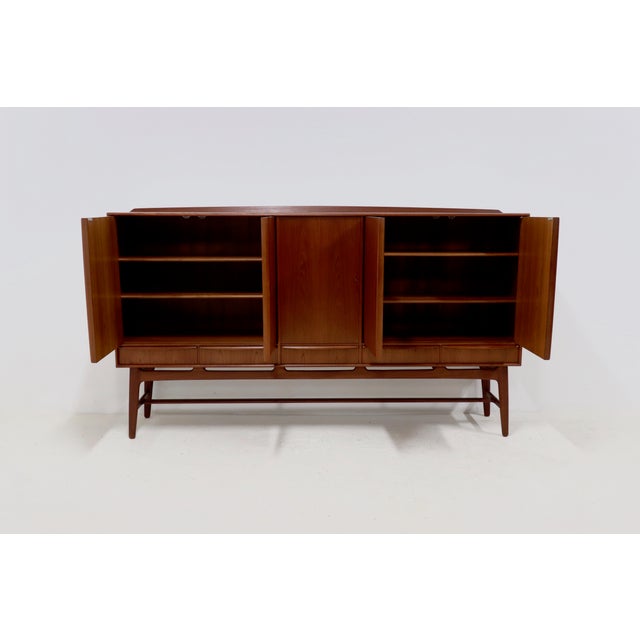 Teak Highboard by Svend Aage Madsen for K. Knudsen & Søn, 1950s For Sale - Image 15 of 17