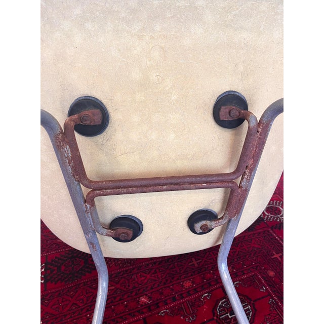 A Pair of Eames for Herman Miller Mid Century Lemon Yellow Fiberglass Shell Chair MCM For Sale - Image 15 of 18
