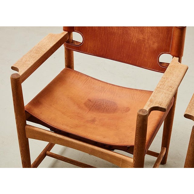 Spanish Model 3238 Dining Chairs by Børge Mogensen for Fredericia Stole Fabrik, Denmark, 1964, Set of 2 For Sale - Image 6 of 13