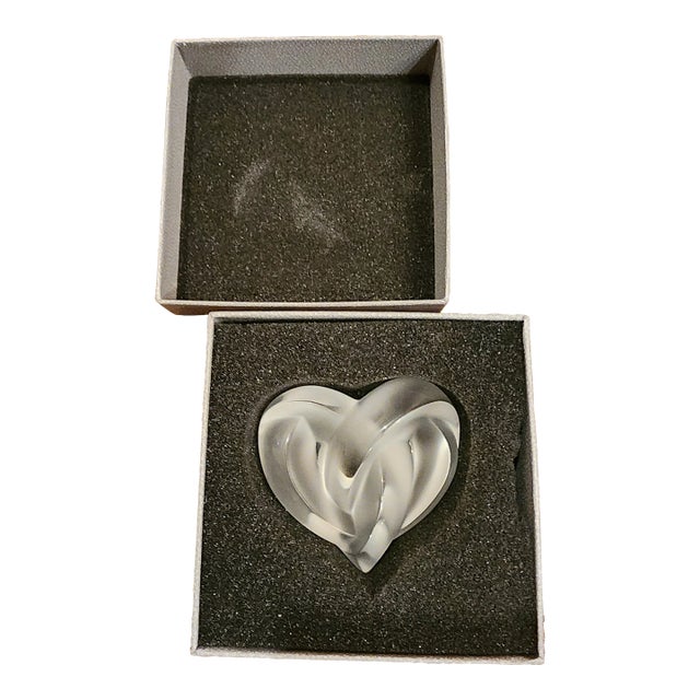 Lalique Heart Paper Weight For Sale
