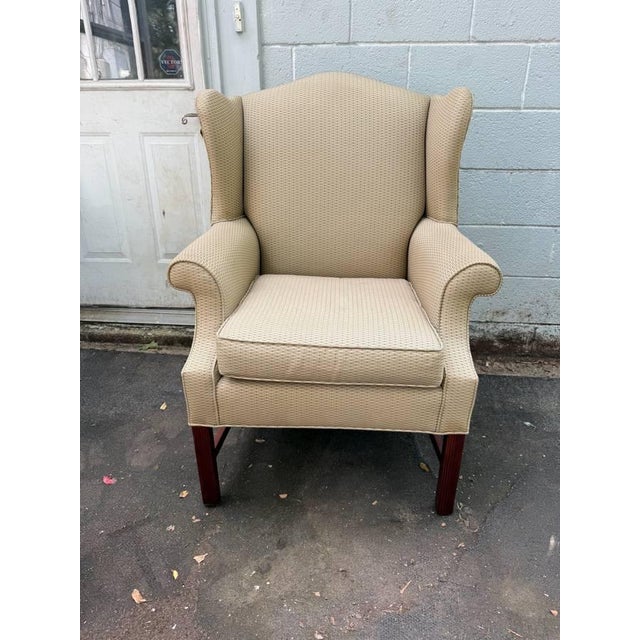 Pair of George III Wingback Chairs by St. Timothy Chair Company For Sale - Image 14 of 18