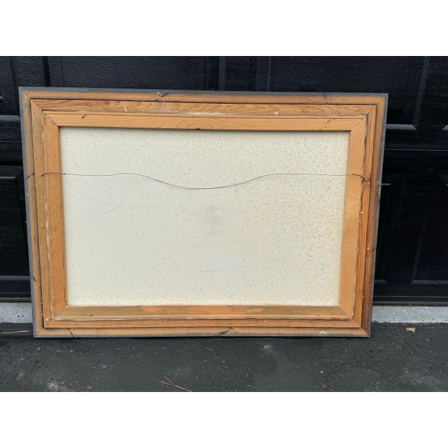 1980s 1980s Illusionism Original Painting Canvas Signed by Josef Kugler For Sale - Image 5 of 8
