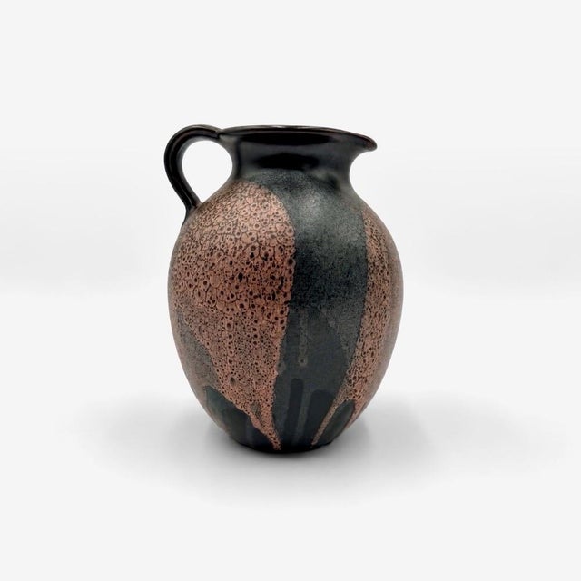 Black Pitcher Vase from Steuler Keramik, 1970s For Sale - Image 8 of 8
