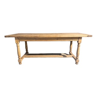 French Oak Farmhouse Dining Table, 1920 For Sale