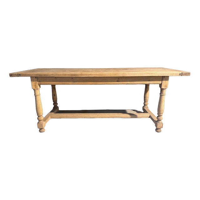 French Oak Farmhouse Dining Table, 1920 For Sale