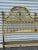 Mid-Century Modern Drexel Metal Gold Leaf King Sized Headboard For Sale - Image 3 of 11