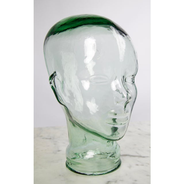 1970s Mid Century Green Glass Mannequin Head Chairish