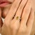 Yellow Modern Citrine Diamond Halo Engagement Ring Size 6 in 14k Yellow Gold For Sale - Image 8 of 12