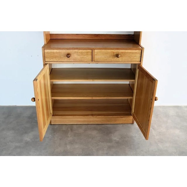 Vintage Wall Cupboard in Pine, Sweden, 1970s, in Good conditions. Designed 1970 to 1979