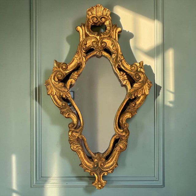 Bring timeless European elegance to your home with this beautifully crafted vintage Italian Florentine Rococo Revival wall...