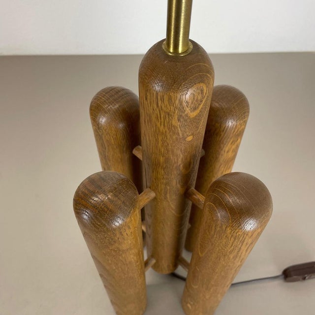 Organic Sculptural Wooden Rocket Table Light from Temde, Germany, 1970s For Sale - Image 13 of 18