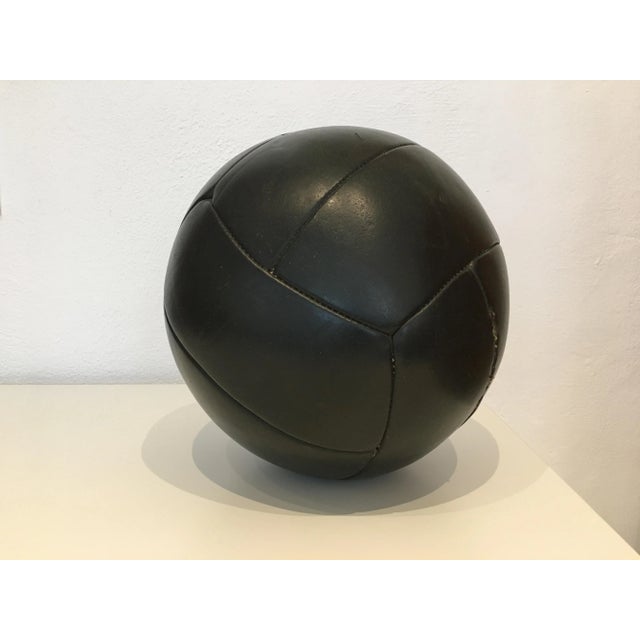 Vintage Leather 4kg Medicine Ball, 1930s For Sale - Image 3 of 9