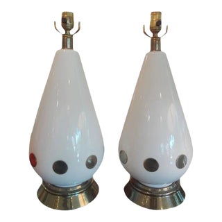 Pair of High Style Mid-Century Modern Lamps For Sale