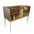 Mid-Century Modern Gold, Burgundy and Pink Murano Glass Sideboard, 1980s For Sale - Image 3 of 9