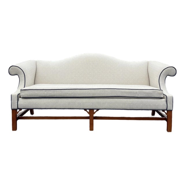 Ethan Allen Chippendale Camelback Sofa For Sale