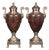 Late 20th Century Pair Classical Romanesque Brass Hardware Urns For Sale