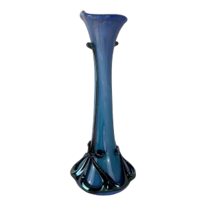 Biot France Art Deco Glass Vase Signed Jean Michel Operto