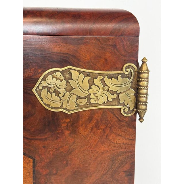 Brown Cabinet from Alban Chambon, Belgium, 1920s For Sale - Image 8 of 10