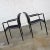 Modern Vintage Modern Armchairs Herman Miller Chrome & Black Original Fabric, a Pair For Sale - Image 3 of 13