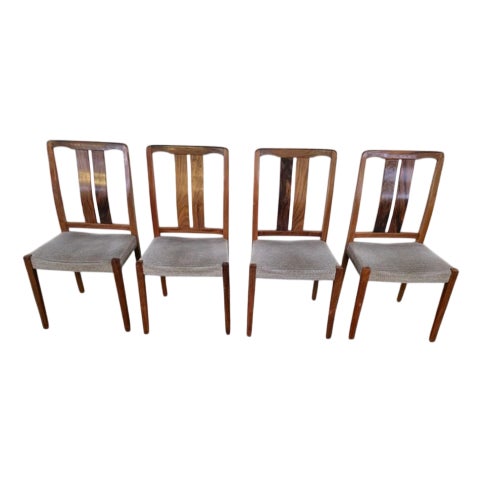 Mid-Century Modern Rosewood Dining Chairs, Set of 4 For Sale