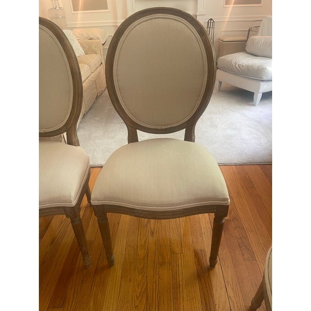 Early 21st Century Set of 4 Restoration Hardware French Farmhouse Chairs For Sale - Image 5 of 12
