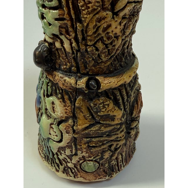 Chestnut Barry Unitas Barnes 2007 Studio Pottery Vessel/ Vase For Sale - Image 8 of 11