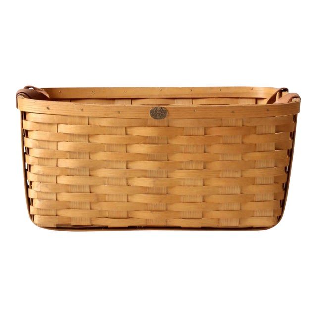 Vintage Peterboro Storage Basket For Sale