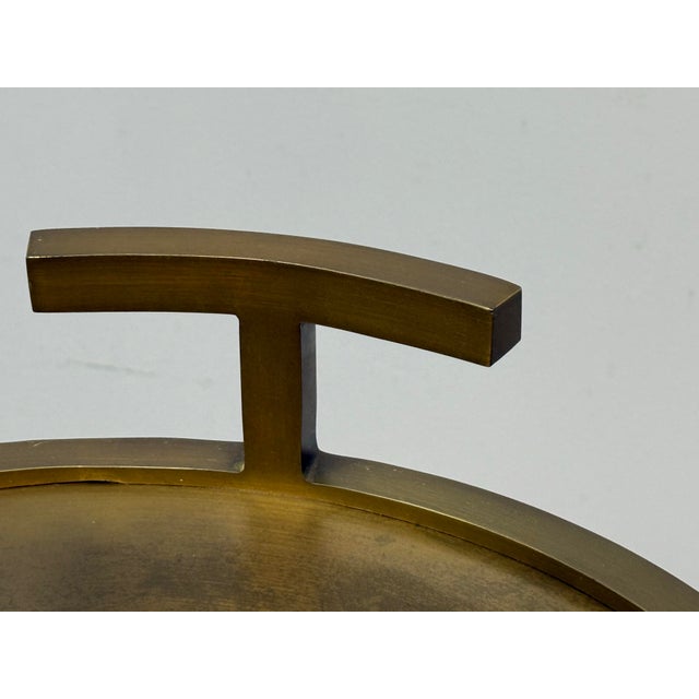 Brass Restoration Hardware 1930s Martini Tables, Pair For Sale - Image 8 of 12